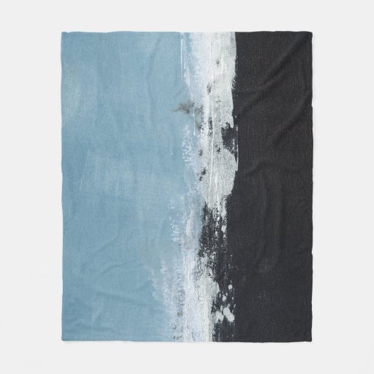 Abstrakte, kreative, handbemalte Landschaft. Fleecedecke (Vorderseite)