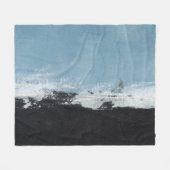 Abstrakte, kreative, handbemalte Landschaft. Fleecedecke (Vorderseite (Horizontal))