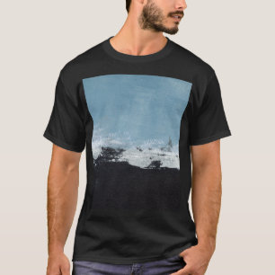 Abstrakte, kreative, handbemalte Landschaft. T-Shirt