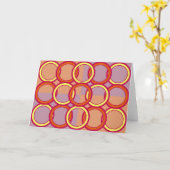 Abstrakte Kreis-Entwurfs-Karte Karte (Gelbe Blume)