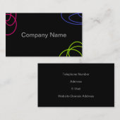 Abstrakte Kreis-Kunst-Geschäfts-Karte Visitenkarte (Vorne/Hinten)