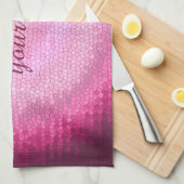 Abstrakte Kreis vitrage Rosabeschaffenheit Handtuch (Viertel Falte)