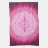 Abstrakte Kreis vitrage Rosabeschaffenheit Handtuch (Vertikal)