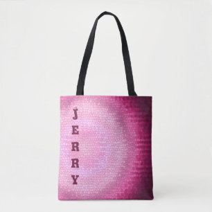 Abstrakte Kreis vitrage Rosabeschaffenheit. Name Tasche