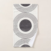 Abstrakte Kreisbildung Badhandtuch Set (Handtuch)