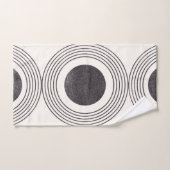 Abstrakte Kreisbildung Badhandtuch Set (Handtuch)