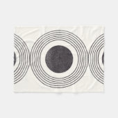 Abstrakte Kreisbildung Fleecedecke (Vorderseite (Horizontal))