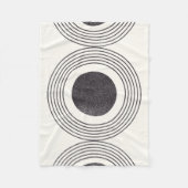 Abstrakte Kreisbildung Fleecedecke (Vorderseite)