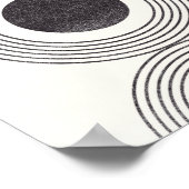 Abstrakte Kreisbildung Poster (Ecke)