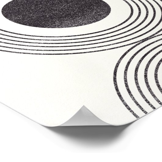 Abstrakte Kreisbildung Poster (Ecke)