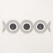 Abstrakte Kreisbildung Yogamatte (Vorderseite (Horizontal))