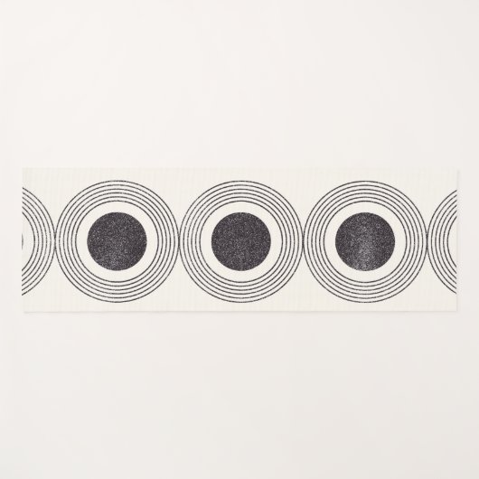 Abstrakte Kreisbildung Yogamatte (Vorderseite (Horizontal))