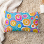 Abstrakte Kreise Art Modern NAME Farbige Dekoratio Lendenkissen (Decke)