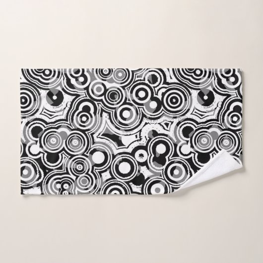 abstrakte Kreise Badehandtuch Set (Handtuch)