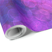 Abstrakte Kreise, die sich überlappen, rosa, lila Geschenkpapier (Rolleneckpunkt)