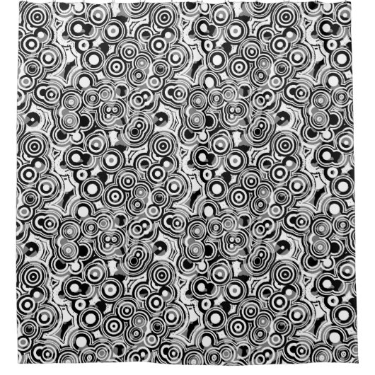 abstrakte Kreise Duschvorhang (Vorderseite)