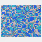 Abstrakte Kreise Fleecedecke (Vorderseite (Horizontal))