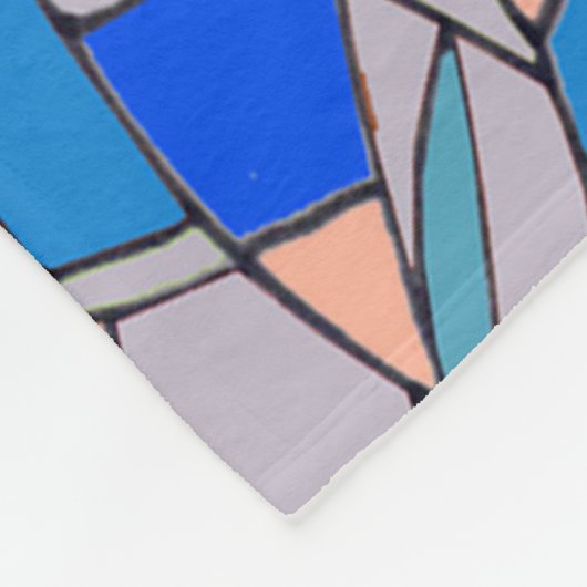 Abstrakte Kreise Fleecedecke (Ecke)