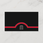 Abstrakte Kreise graurote Farbtöne in elegantem Sc Visitenkarte (Vorderseite)