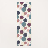Abstrakte Kreise in Pastell und Gold Yogamatte (Vorderseite)