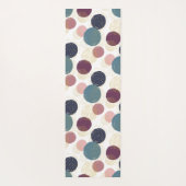 Abstrakte Kreise in Pastell und Gold Yogamatte (Rückseite)