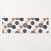 Abstrakte Kreise in Pastell und Gold Yogamatte (Vorderseite (Horizontal))
