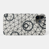 Abstrakte Kreise in Schwarz und Weiß Case-Mate iPhone Hülle (Rückseite (Horizontal))