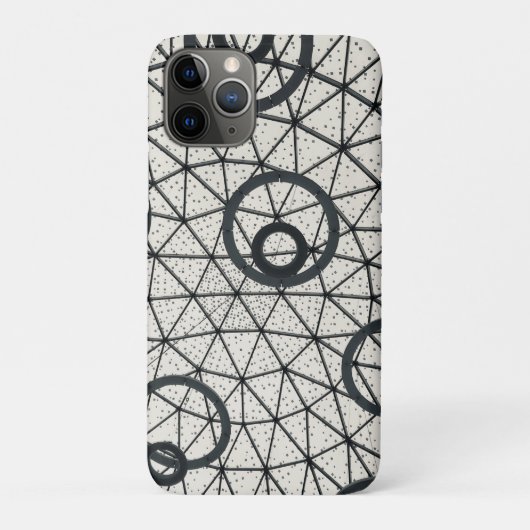 Abstrakte Kreise in Schwarz und Weiß Case-Mate iPhone Hülle (Rückseite)