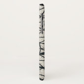 Abstrakte Kreise in Schwarz und Weiß Case-Mate iPhone Hülle (Hinten/Links)