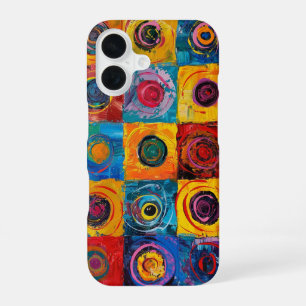 Abstrakte Kreise iPhone 16 Hülle