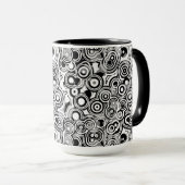 abstrakte Kreise Kaffeetasse (VorderseiteRechts)