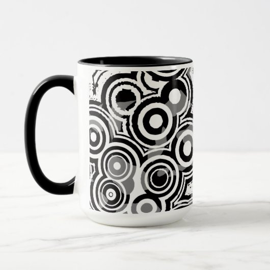 abstrakte Kreise Kaffeetasse (Links)