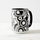 abstrakte Kreise Kaffeetasse (VorderseiteRechts)