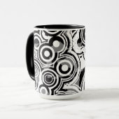 abstrakte Kreise Kaffeetasse (Vorderseite Links)