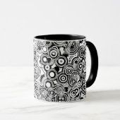 abstrakte Kreise Kaffeetasse (VorderseiteRechts)