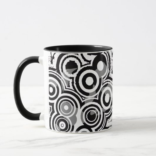 abstrakte Kreise Kaffeetasse (Links)