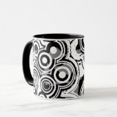abstrakte Kreise Kaffeetasse (Vorderseite Links)
