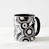 abstrakte Kreise Kaffeetasse (VorderseiteRechts)