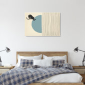 Abstrakte Kreise Kat 3 Canvas Print Leinwanddruck (Insitu (Schlafzimmer))