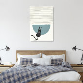 Abstrakte Kreise Kat 3 Canvas Print Leinwanddruck (Insitu (Schlafzimmer))
