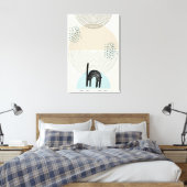 Abstrakte Kreise Kat 4 Canvas Print Leinwanddruck (Insitu (Schlafzimmer))