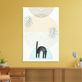 Abstrakte Kreise Kat 4 Canvas Print Leinwanddruck (Insitu (Wohnzimmer))