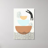 Abstrakte Kreise Katze 1 Canvas Print Leinwanddruck (Vorderseite)