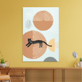 Abstrakte Kreise Katzensprung Vertikale Leinwand P (Insitu (Wohnzimmer))