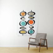 Abstrakte Kreise Mitte des Jahrhunderts Modernes, Wandteppich (Beispiel)