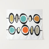 Abstrakte Kreise Mitte des Jahrhunderts Modernes, Wandteppich (Vorderseite (Horizontal))