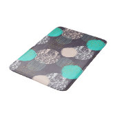 Abstrakte Kreise Muster Badmatten Badematte (Schrägansicht)