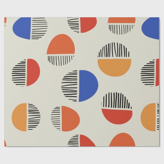 Abstrakte Kreise nahtlos Muster, Hintergrund mit  Geschenkpapier (Flach)