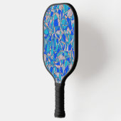 Abstrakte Kreise Pickleball Schläger (Links)