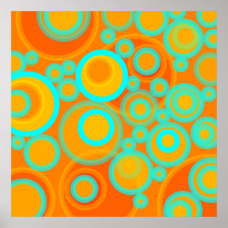 Abstrakte Kreise Poster